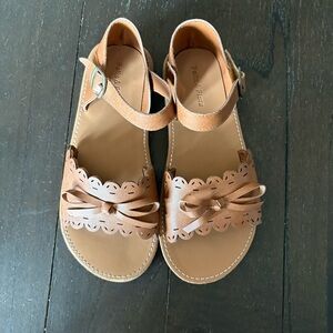 Felix & Flora Girl’s Brown Sandals with Ankle‎ Strap Size 3